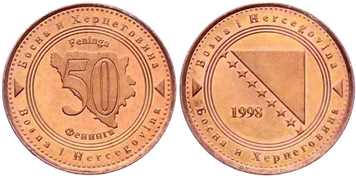 50 феннигов 1998 Босния и Герцеговина