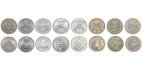 Полный набор монет НБУ 1996 года
