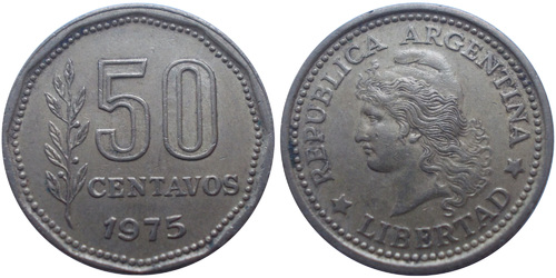 50 сентаво 1975 Аргентина